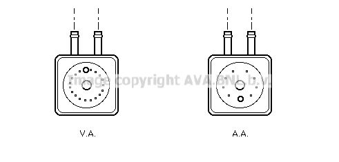 AVA QUALITY COOLING alyvos aušintuvas, variklio alyva VW3148